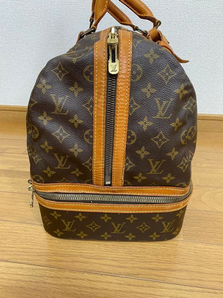 AUTH Louis Vuitton Monogram Sac Sport M41444 Boston Bag Travel Bag LV