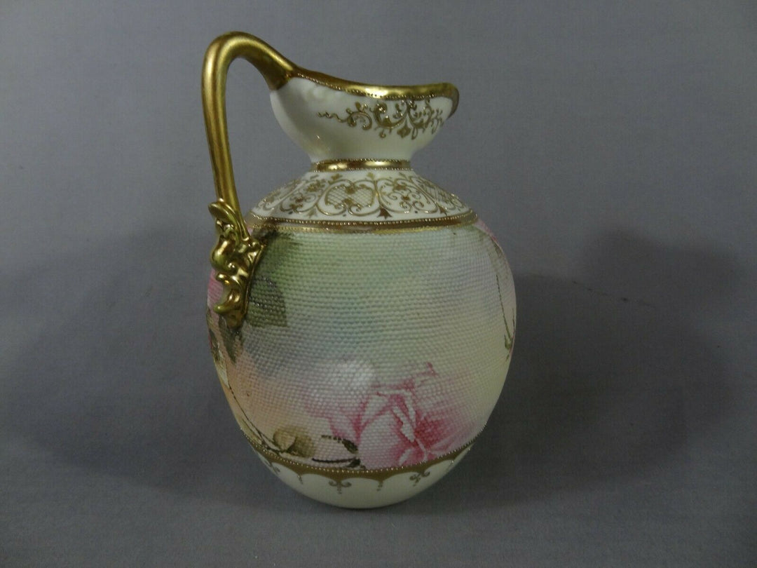 オールドノリタケ　ピンクローズの花瓶