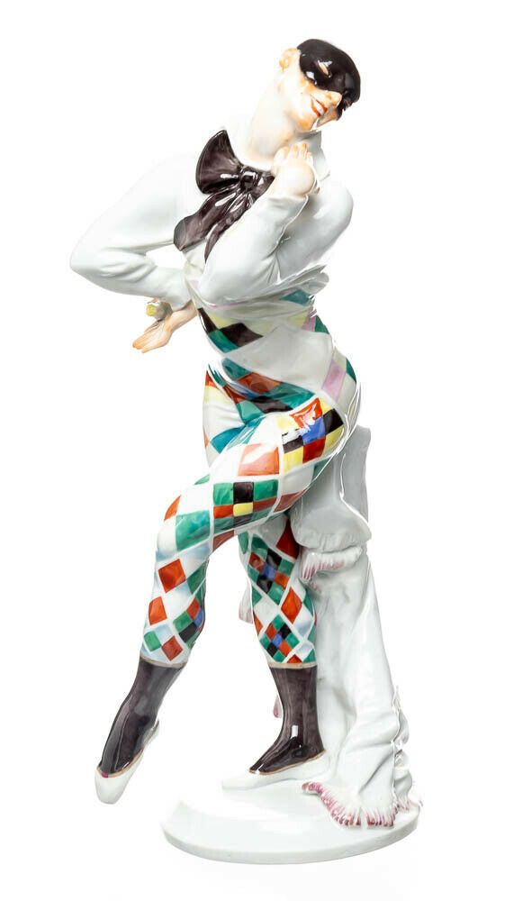 マイセン人形　題名『道化師の踊り子』　ショイリッヒデザイン