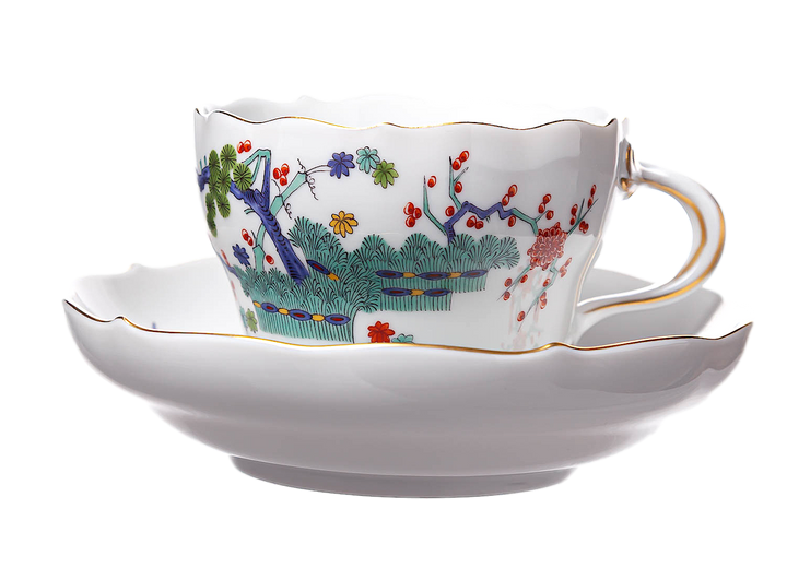 マイセン　コーヒーセット　シノワズリ　ノイエアウスシュニット