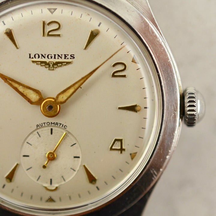 1952年　ヴィンテージ ロンジン 自動巻き　カラトラバ　腕時計　参考番号6322-1 Cal.22A スチール製