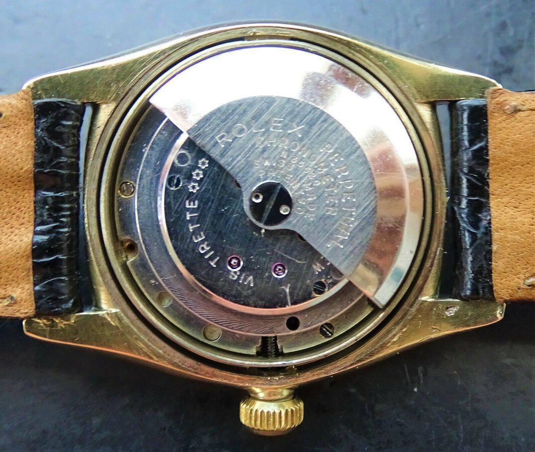 ♛ Rolex Oyster Bubble Back 3131 Yellow Gold 14K 585 Automatic Chronometer 1948