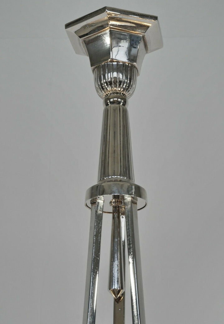 H.PETITOT : FRENCH 1930 ART DECO CHANDELIER ............. Muller frères France