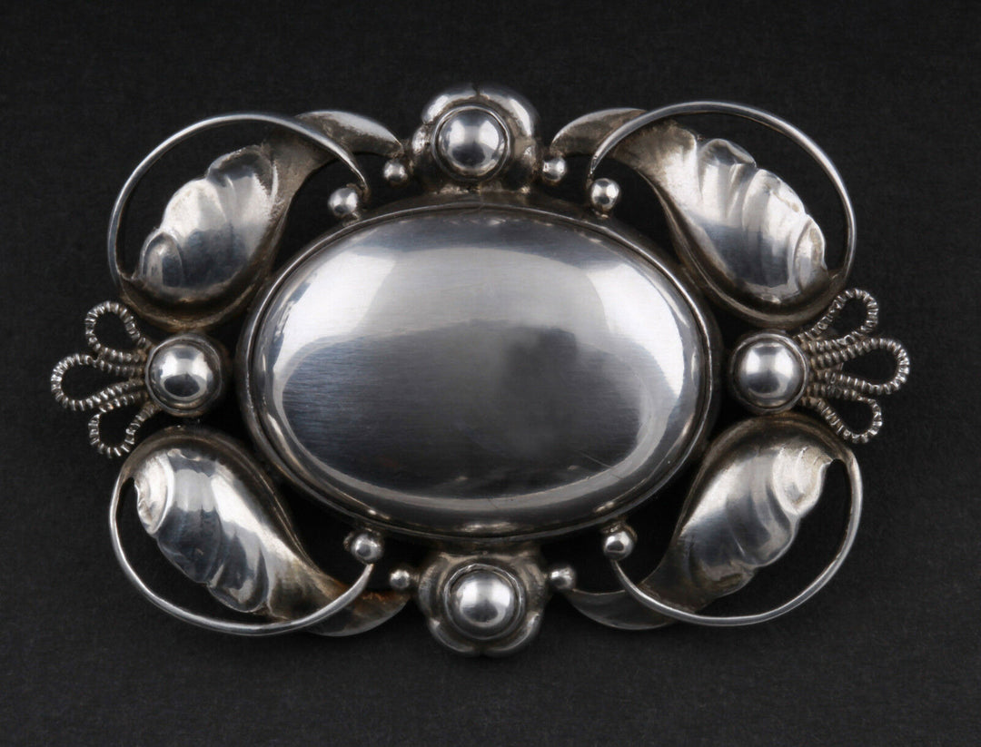 Georg Jensen Sterling Brosche Mit Silverballs #171, Silber GJ Himself Dänemark
