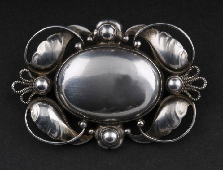 Georg Jensen Sterling Brosche Mit Silverballs #171, Silber GJ Himself Dänemark