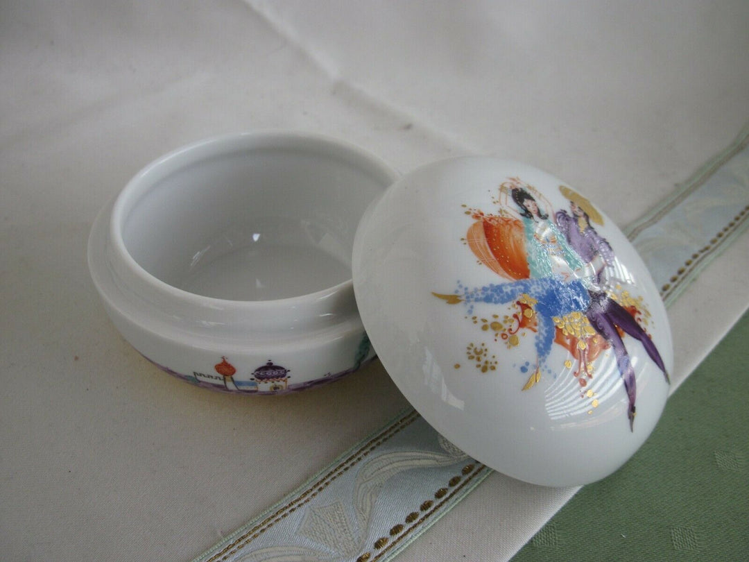 Schöne Meissen Schmuck-Dose in Dekor 1001 Nacht