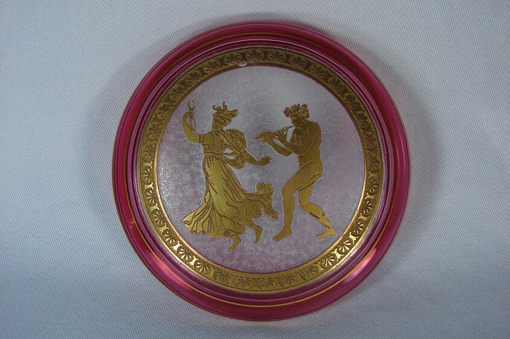 VERY FINE Saint Louis ACID ETCHED GLASS BOX & COVER, CIRCA 1920