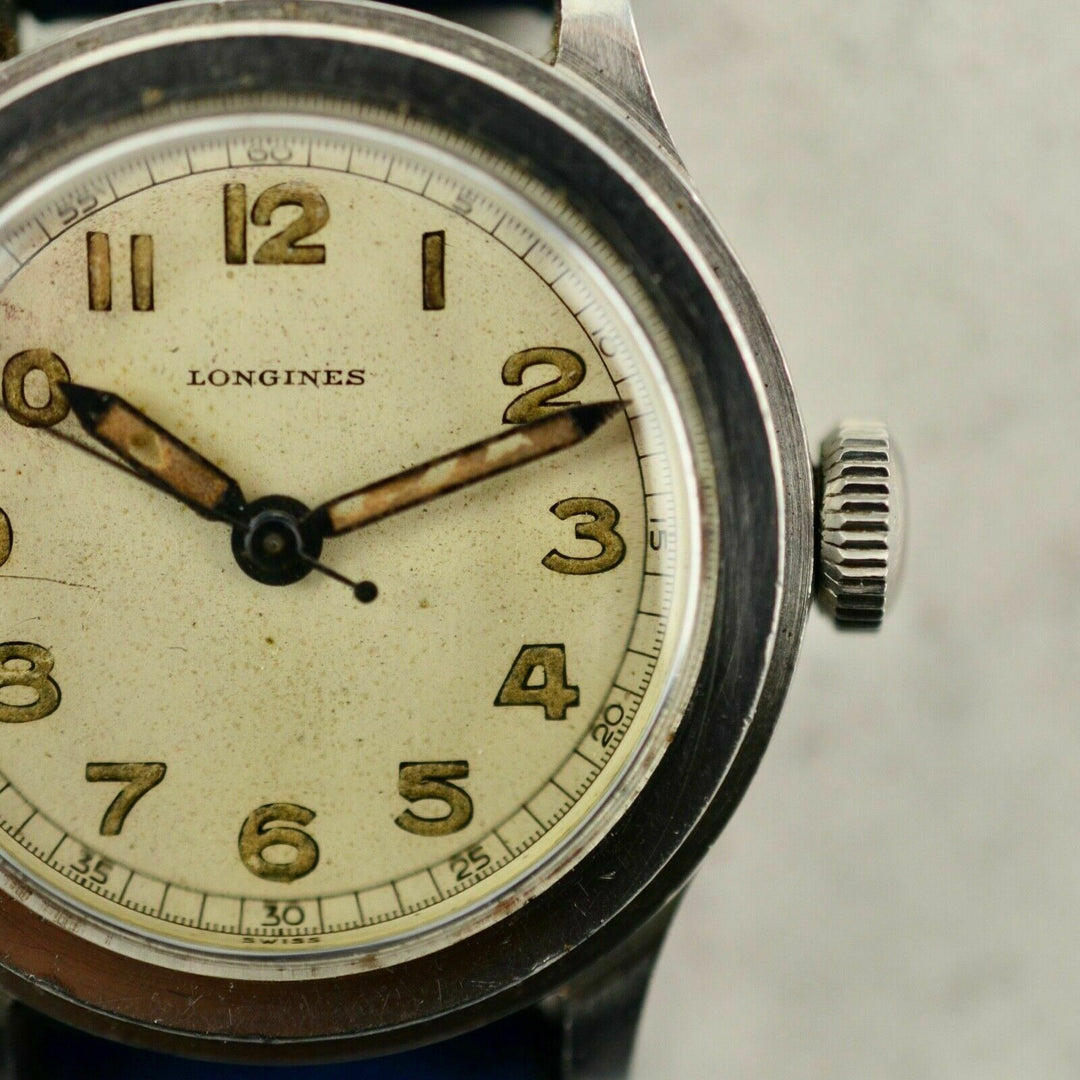 1942年　ヴィンテージ ロンジンWWII ミリタリー　トレタケ　腕時計　cal.120 スチール製