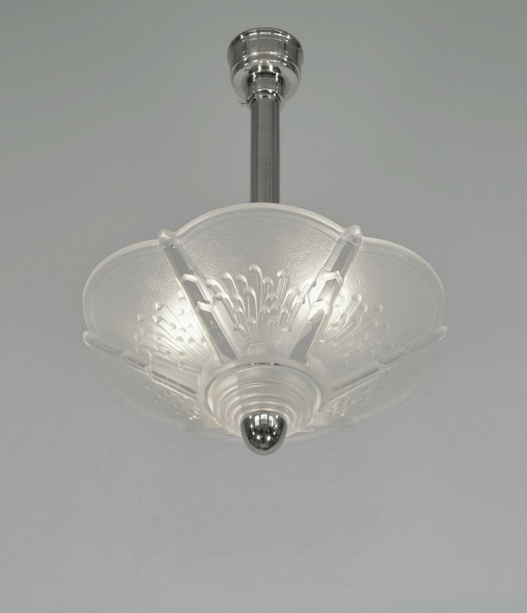 MULLER FRERES : FRENCH ART DECO CHANDELIER .... lustre pendant lamp 1930