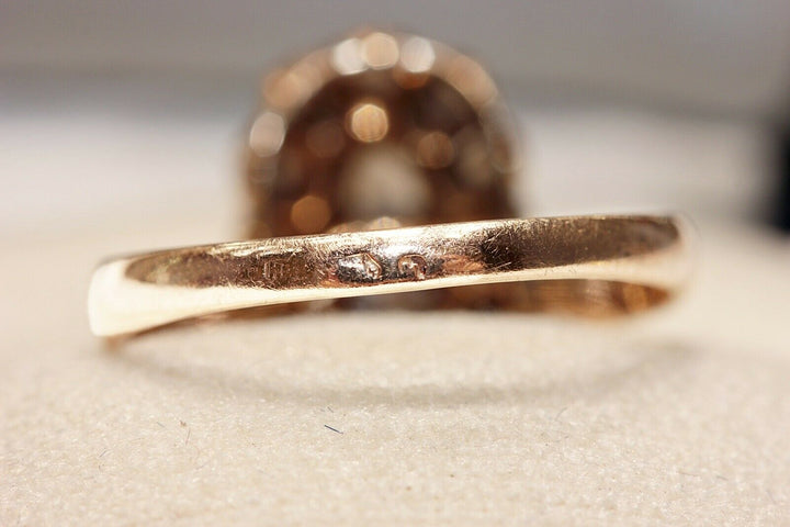 アンティーク ヴィクトリアン 14K ナチュラルローズカットダイヤモンドのリング