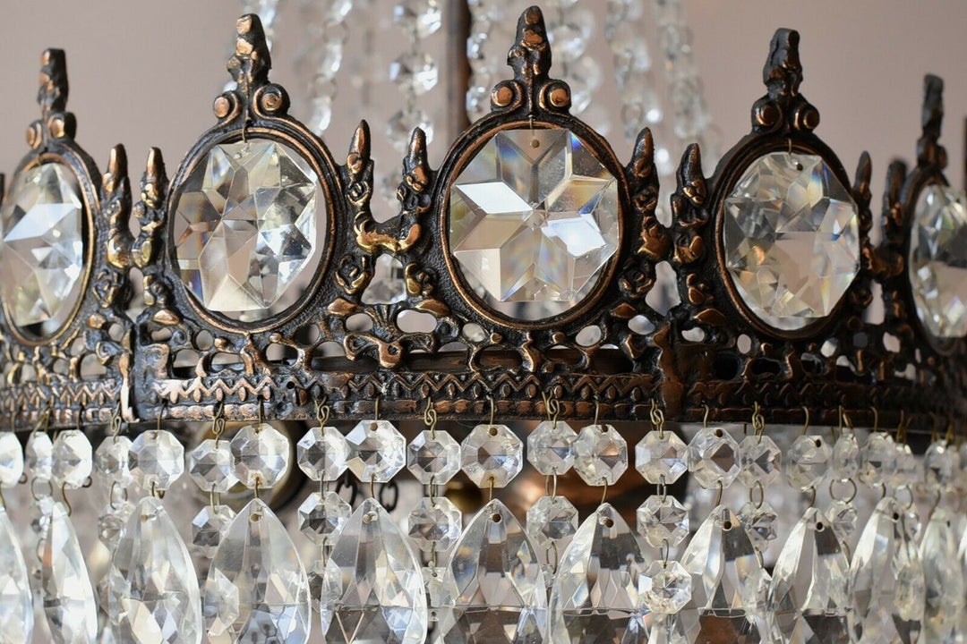 Empire Antique Style Vintage Crystal Chandelier, Ceiling light Pendant Sale Lamp