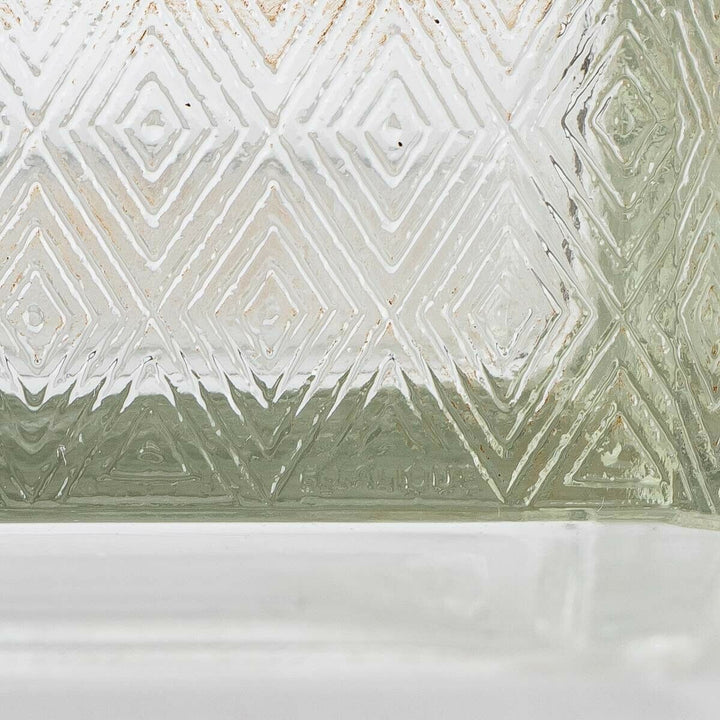 Boite Zinnias Verre Patiné Sépia René Lalique Stained Flowers Box Jar R.Lalique