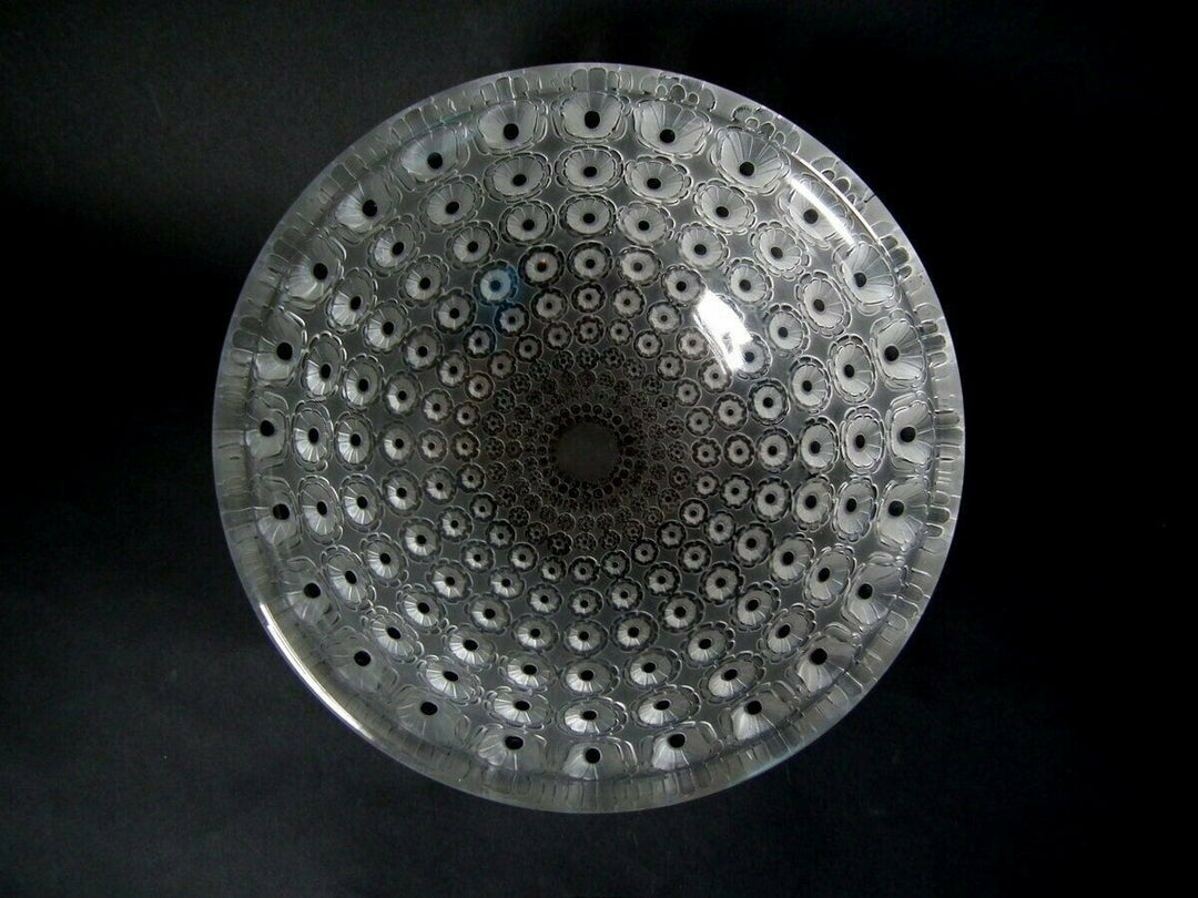 Rene Lalique Clear & Frosted Glass 'Nemours' Bowl