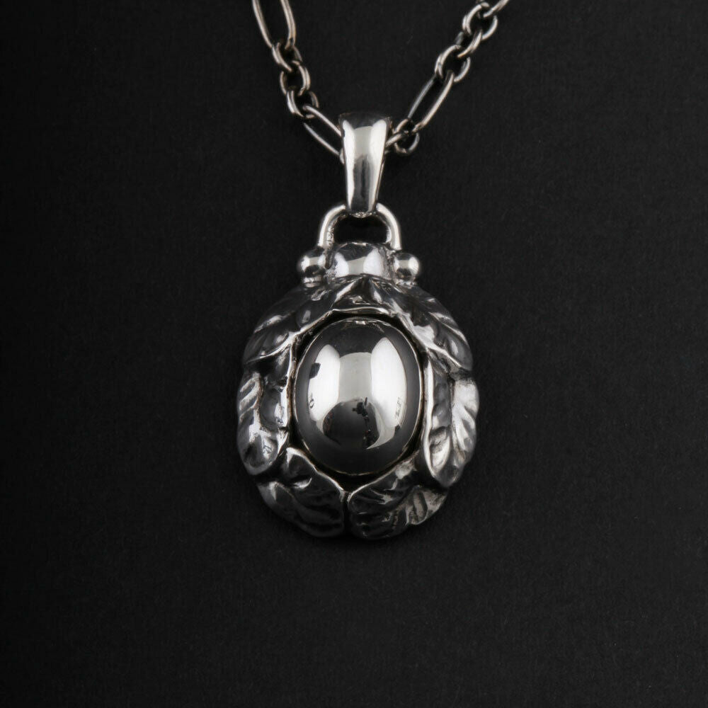 Georg Jensen Sterling Anhänger von Den Jahr 1997/2017 Mit Silverstone. Selten!