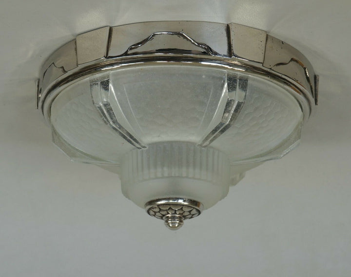Gauthier EJG EZAN : PAIR OF FRENCH 1930 ART DECO FLUSH MOUNT S .......... France