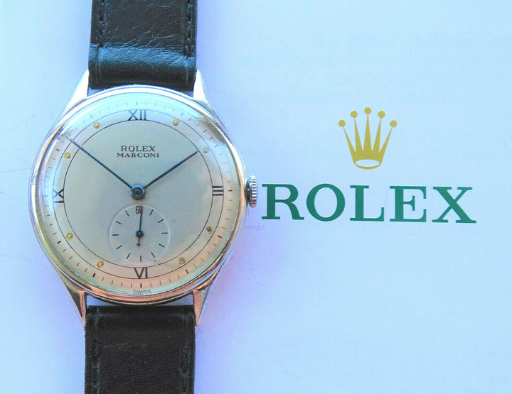 Rolex ♛ Marconi Vintage Elegant Rare Luxury Collectors Men's Watch from 1935s
