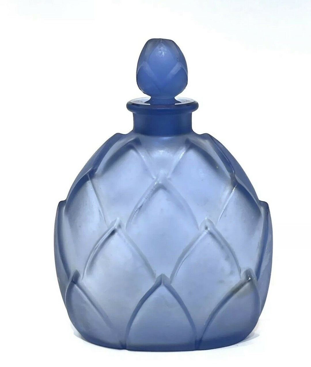 ルネ・ラリック　ガラス香水瓶　 マルキラ サファイアブルー