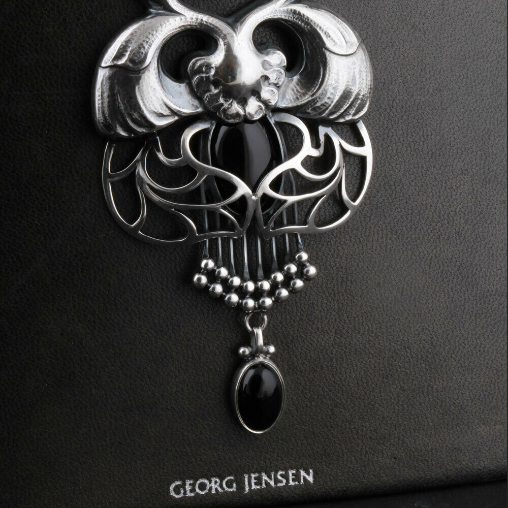 ジョージジェンセン(Georg Jensen)　シルバーペンダント　ブラックアゲート　#１　2014年