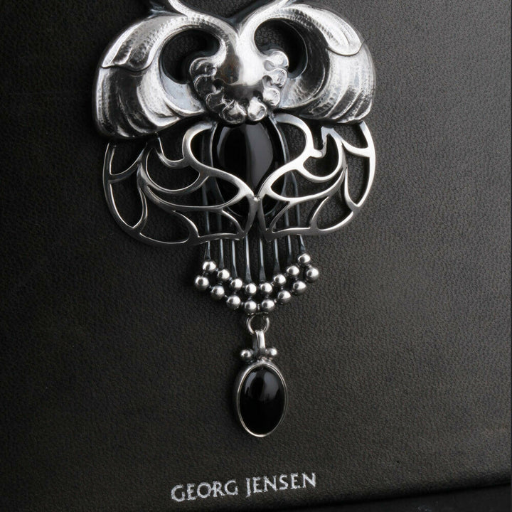 ジョージジェンセン(Georg Jensen)　シルバーペンダント　ブラックアゲート　#１　2014年