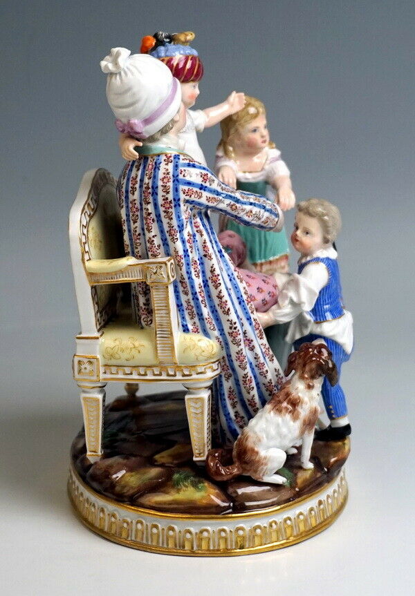 邁森 MEISSEN マイセン FIGUR GRUPPE GUTE VATER GOOD FATHER J.C.SCHÖNHEIT NR:H98 UM 1860