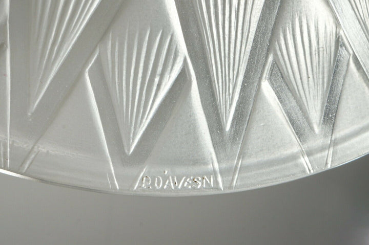 Pierre d'Avesn LORRAIN DAUM : A FRENCH 1930 ART DECO PENDANT . chandelier France