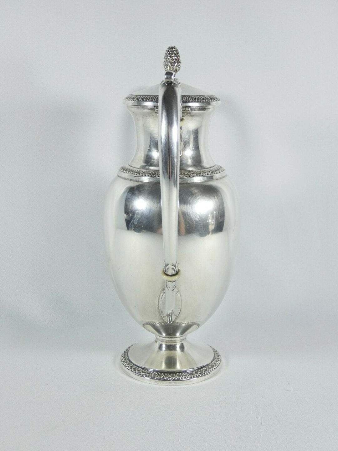 アンティークアール・デコ、イタリアン・シルバー800ティーポット、1940年頃