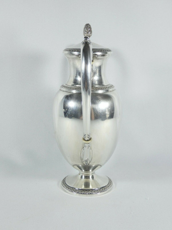 アンティークアール・デコ、イタリアン・シルバー800ティーポット、1940年頃