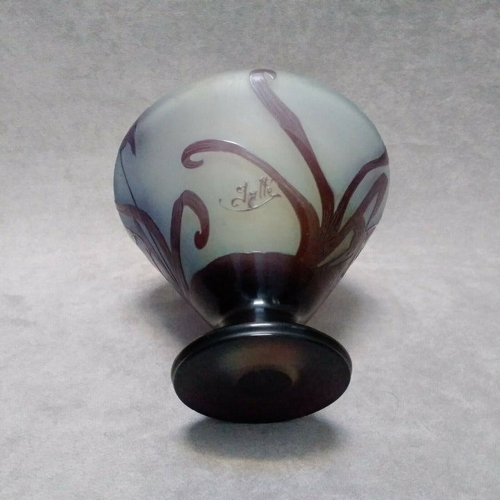 Gallé vase ancien french cameo glass