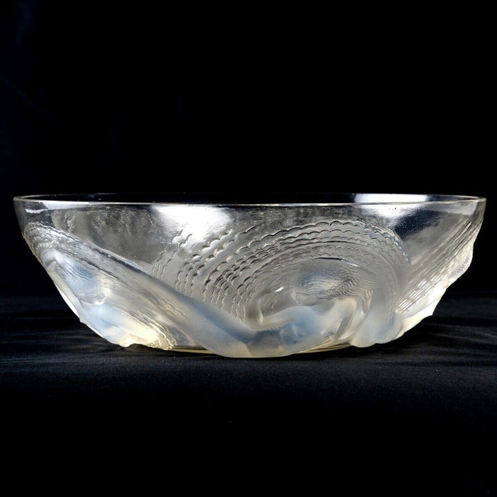Rene Lalique Coupe Calypso Sirène Opalescent R.Lalique Mermaid Bowl