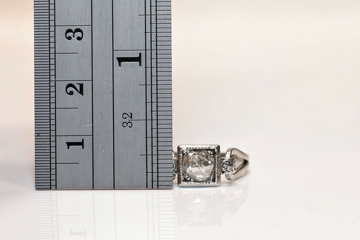 アンティーク 18K ナチュラルローズカットダイヤモンド