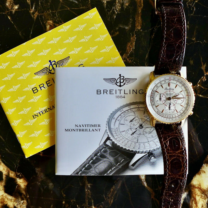 ブライトリング　モンブリラン　クロノグラフ　38mm 希少　クロコ 男性にも女性にも使って頂きたいブライトリング【日本限定