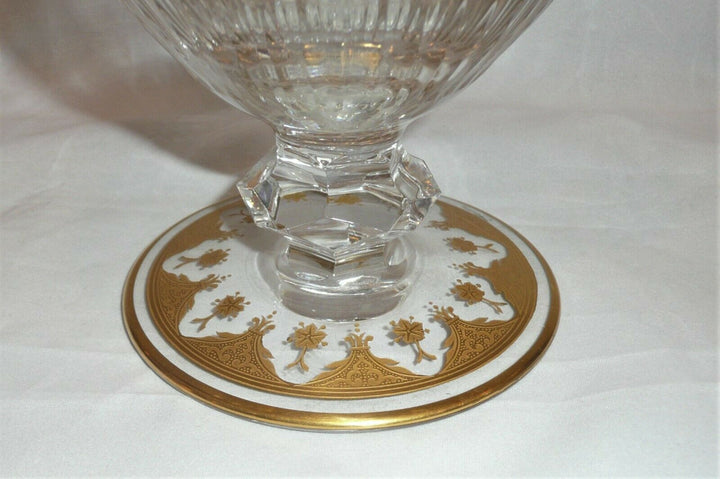 Baccarat Crystal Prestige Pattern Gold Cutted Wine Jug