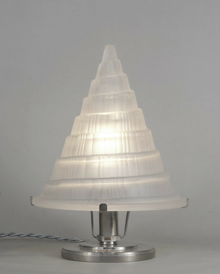 SABINO : FRENCH ART DECO LAMP 1930 ....................... lampe muller era 1935