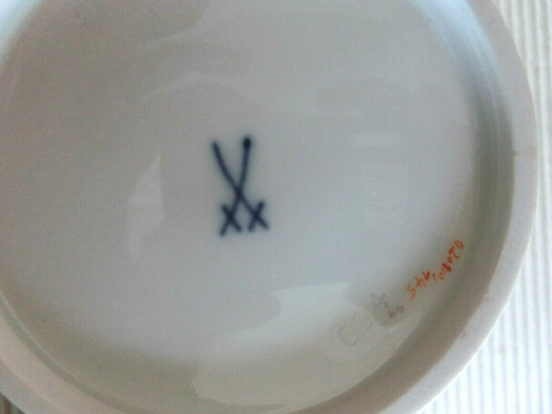 マイセン(Meissen)　コーヒーポット　ピンクローズ・勿忘草　金縁　1級品