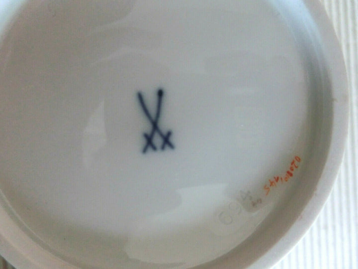 マイセン(Meissen)　コーヒーポット　ピンクローズ・勿忘草　金縁　1級品