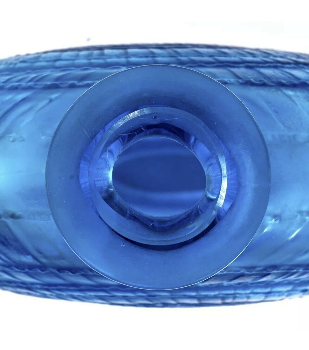 Vase Escargot René Lalique Bleu Electrique R.Lalique Electric Blue Glass Snail