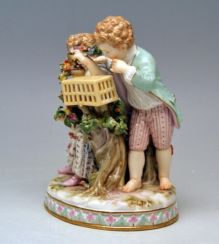 NP 9490.- 邁森 MEISSEN KINDER GÄRTNER FIGUR EN CHILDREN GARDENERS MNR:G 91 UM 1860