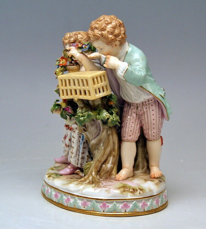 NP 9490.- 邁森 MEISSEN KINDER GÄRTNER FIGUR EN CHILDREN GARDENERS MNR:G 91 UM 1860