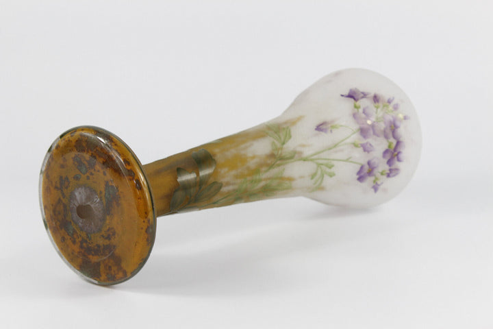 ドーム兄弟(DAUM NANCY)大根の花のトランペット型花瓶 1900年代