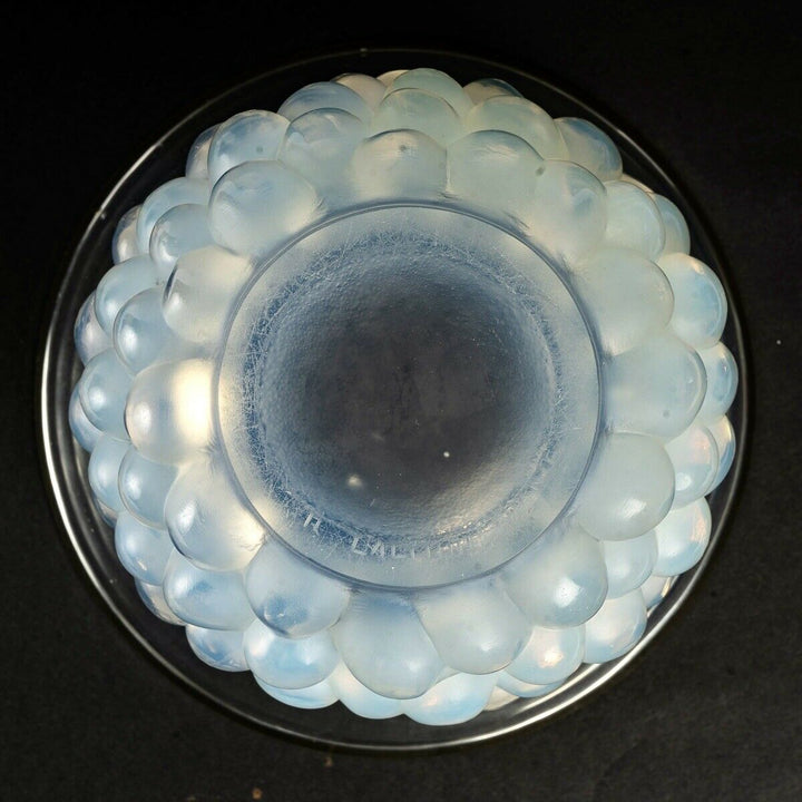 Vase Cerises Verre Opalescent René Lalique R.Lalique Opalescence Glass Cherries