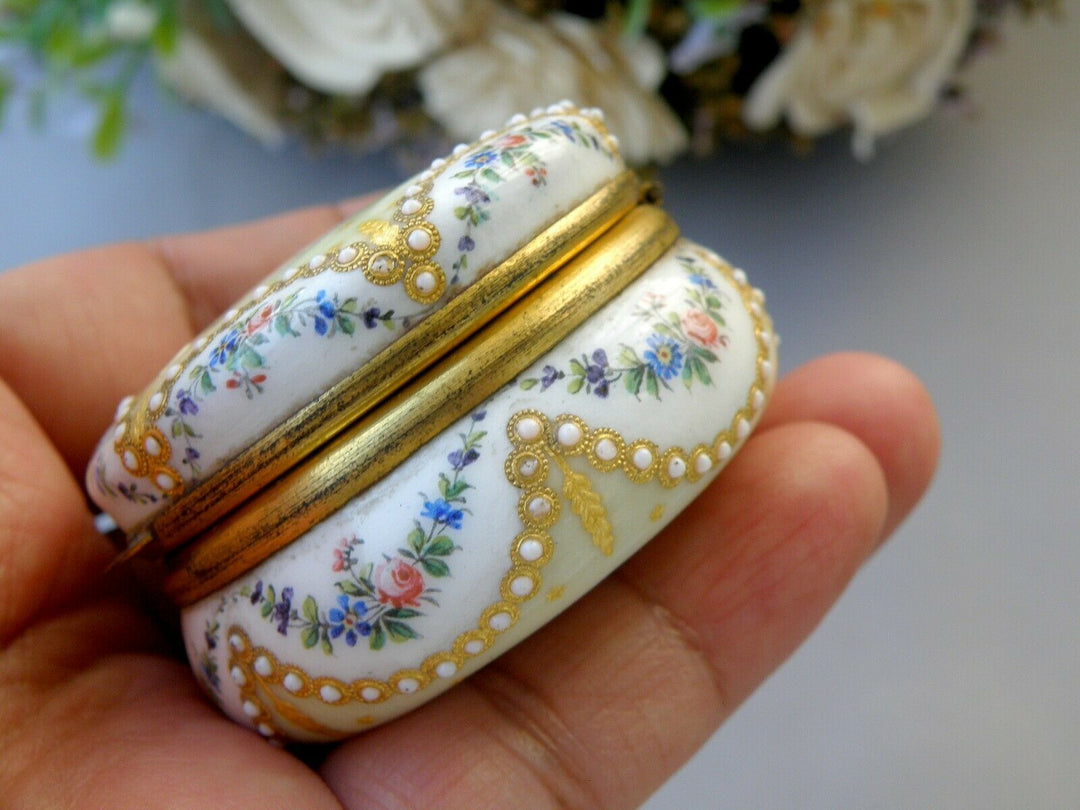 Sevres Antique Enamel Box Fabulous Decor