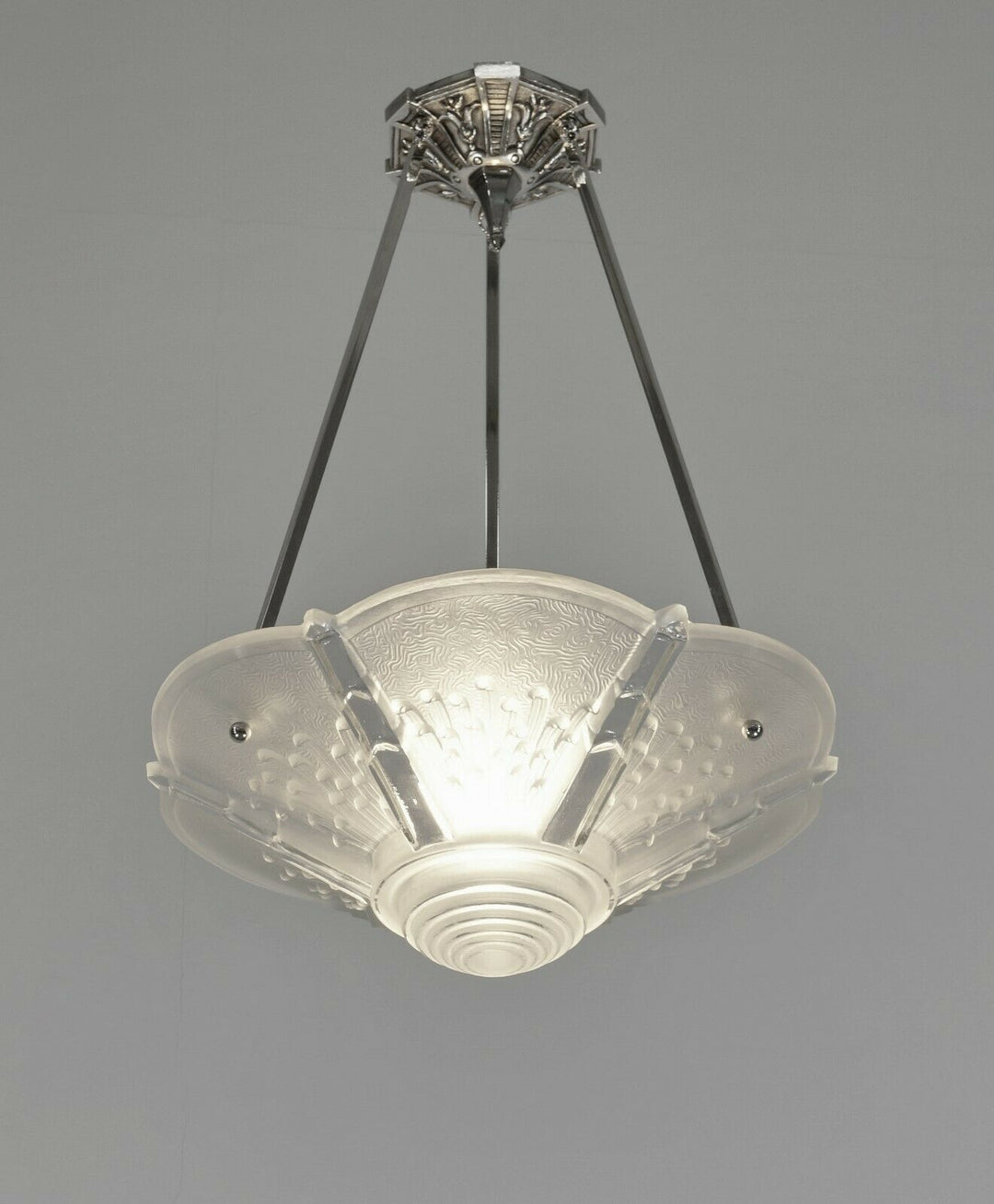 ミューラー兄弟　作：1930フランスアールデコ調シャンデリアランプ