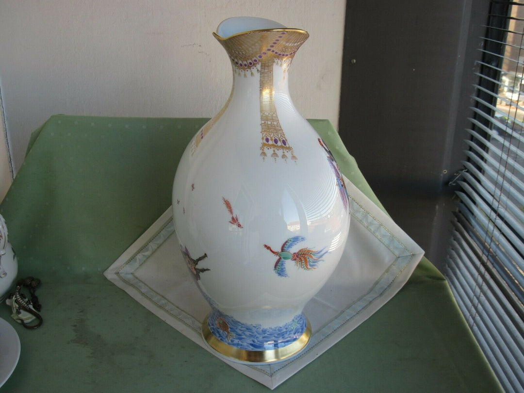  Schöne große Meissen Boden-Vase in Dekor 1001 Nacht