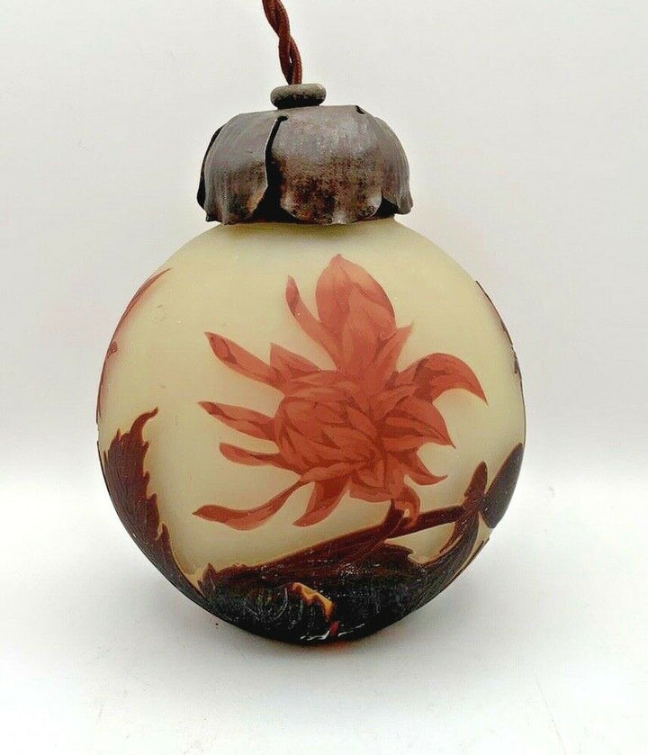 ミューラー兄弟　菊の花のペンダントライト（アンティークランプ）