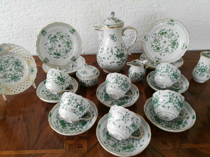マイセンコーヒーセット23点、インド風装飾、一級品