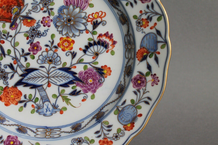 Speiseteller Teller D 25 cm 1.Wahl Meissen Buntes Zwiebelmuster Knaufzeit (A)