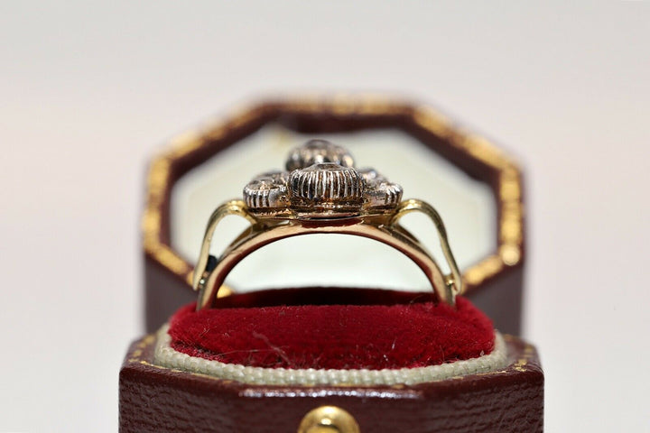 ヴィクトリアン 14K ナチュラルダイヤモンドのリング