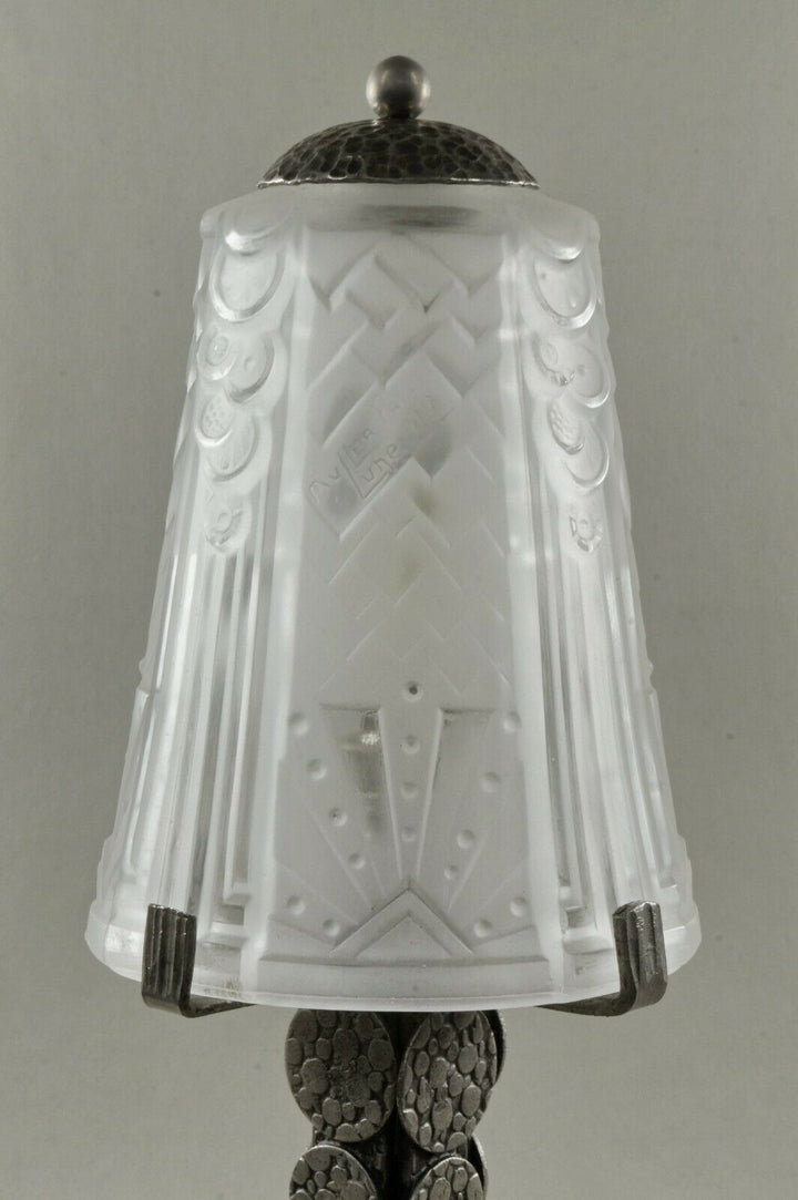 LOUIS RAVAUD & MULLER FRERES : French 1930 art deco lamp ........... France 1925