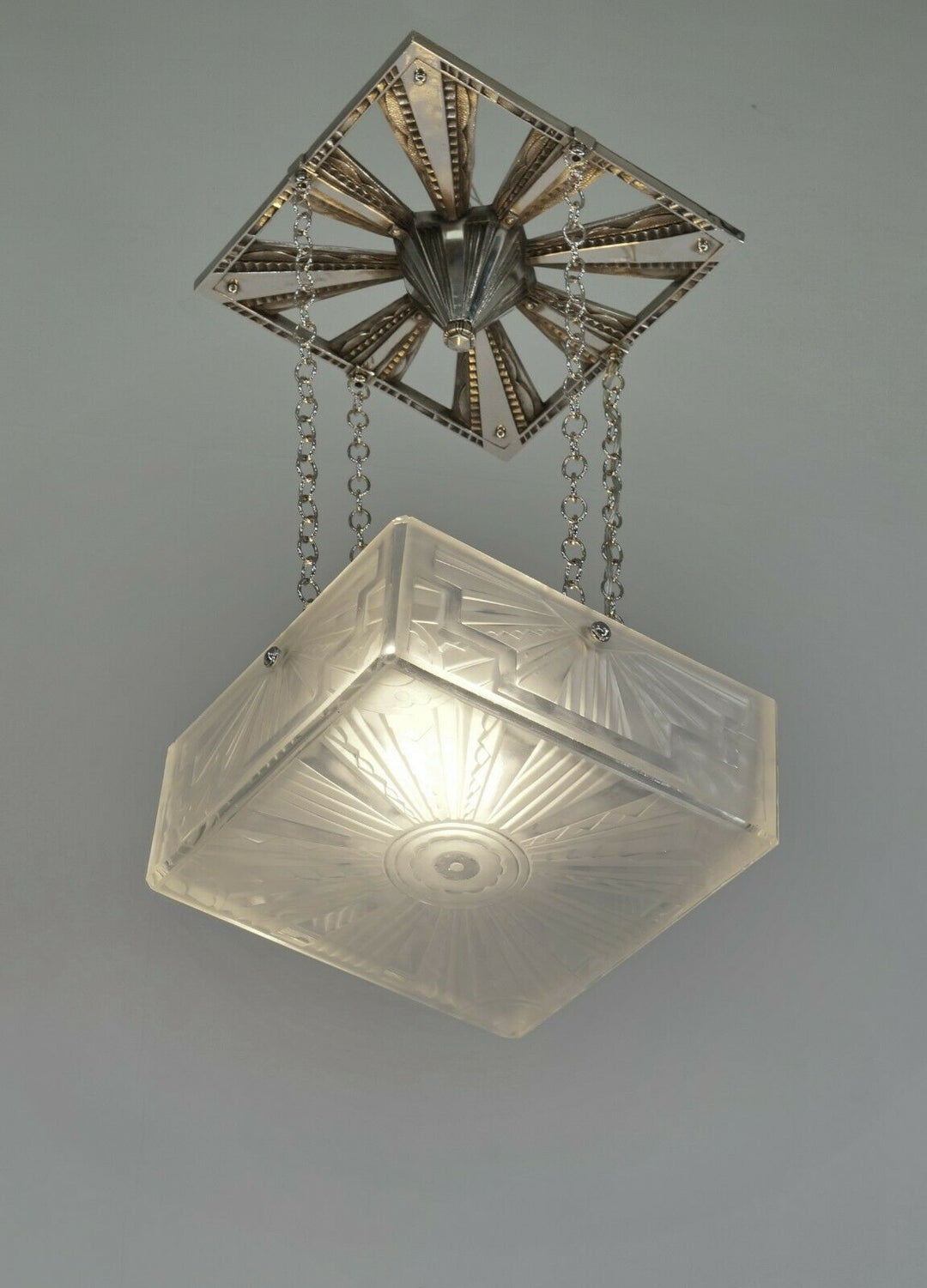 HETTIER & VINCENT : FRENCH ART DECO CHANDELIER Hanots pendant