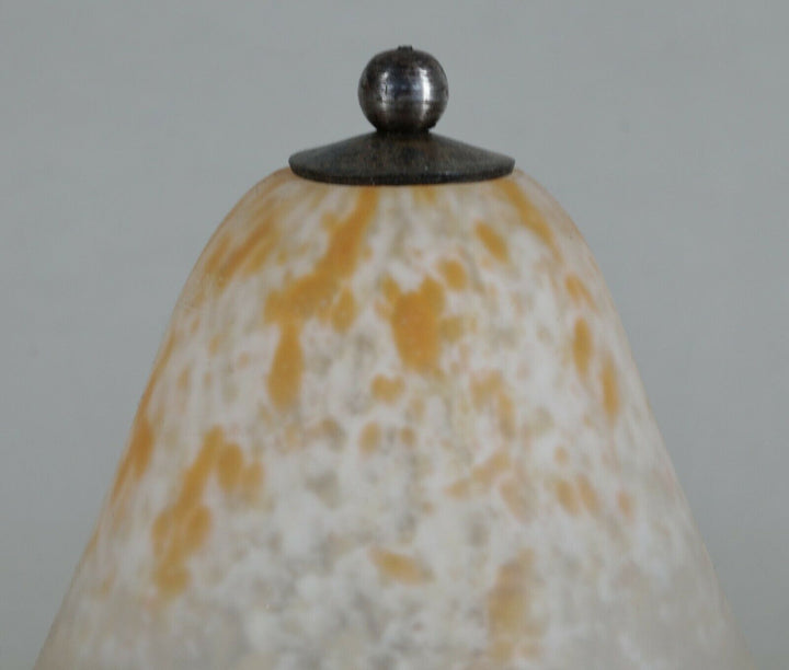 シュナイダー兄弟　小さなアールデコランプ　フランス製　錬鉄製　1925年　1930年